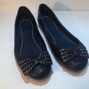 🇺🇸SALE🇺🇸Frye Flats Navy Blue Leather Size 8.5